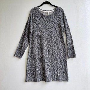 Lou & Grey Loft Sweater Blue & White Midi Dress